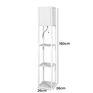 EMITTO Floor Lamp Storage Shelf LED White-1848848551321407490