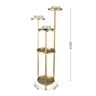 Levede Plant Stand Outdoor Indoor Flower Gold Medium-1848848500603883522