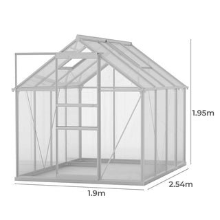 Lambu Greenhouse Aluminium Walk In Green-1831592474796232706