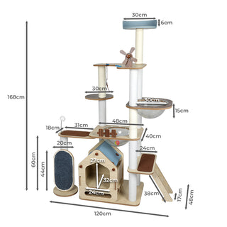 PaWz Cat Tree Scratching Post Scratcher-1848848520329695234