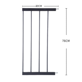 Levede Baby Safety Gate Adjustable Pet Black 30cm Extension-1831593060425928706