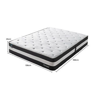 Dreamz Double Cooling Mattress 5 Zone 25cm-1831592514688258050