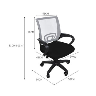 2x Levede Office Chair Gaming Computer Grey-1831592626416128002