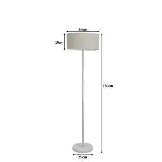 EMITTO Modern LED Floor Lamp Stand Reading White-1848848547802386434