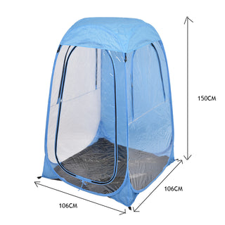 2x Mountview Pop Up Tent Camping Weather Blue-1829372167599558658