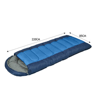 Mountview Sleeping Bag Outdoor Camping Blue-1829372307483791362