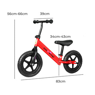 BoPeep Kids Balance Bike Ride On Toys Red-1831592945002876930