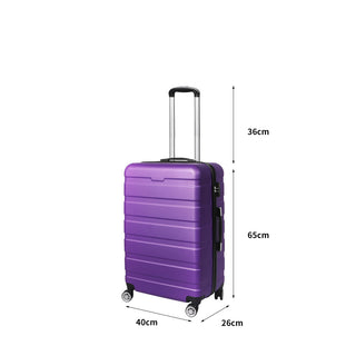 Slimbridge 24" Luggage Case Suitcase Purple 24 inch-1848848545508102146