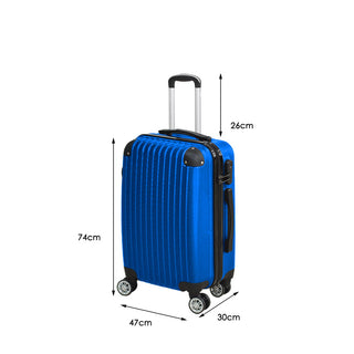 Slimbridge 28" Travel Luggage Suitcase Blue-1829372069977133058