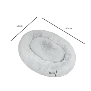 TheNapBed 1.8m Human Size Pet Bed Fluffy Grey-1848848519486640130