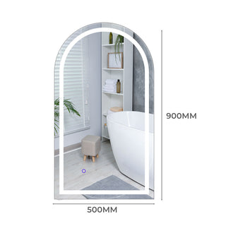 EMITTO LED Wall Mirror Arch Anti-fog 50*90cm 50x90-1848848563099013122