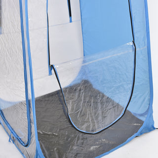 2x Mountview Pop Up Tent Camping Weather Blue-1829372167599558659