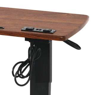 Levede Standing Desk Height Adjustable Brown-1831592610385498115