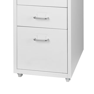 Levede 5 Drawer Office Cabinet Drawers White-1831592716337811459