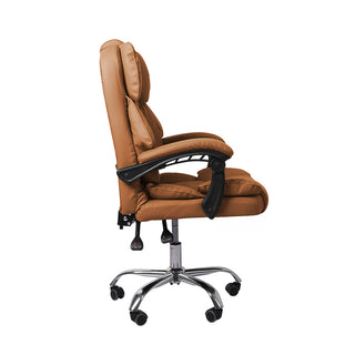 Levede Gaming Chair Office Computer Brown No Footrest-1848848506798870531