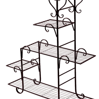 Levede Plant Stand Outdoor Indoor Metal Bronze-1843791313770778627