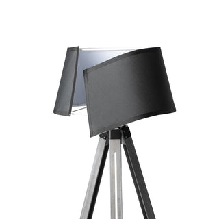 EMITTO Tripod Wooden Floor Lamp Shaded Grey-1848848551958941701