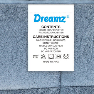 DreamZ Quilt Doona Comforter Blanket Blue King-1848848529452306437