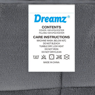 DreamZ Quilt Doona Comforter Blanket Grey Super King-1831592714366488581