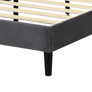 Levede Bed Frame Double Size Mattress Grey-1831592527103397893