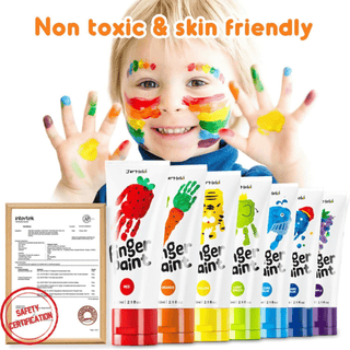 Jar Melo Finger Paint - 12 Colours Craft Kit-1848848487442157570