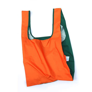 KIND BAG Reusable Bag - Medium| Bicolour Green & Orange-1826048969415987200