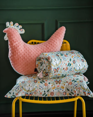 La Millou Dana's Hen Pillow SECRET GARDEN | Papaya-1826048976219148289