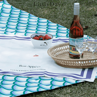 Little Dayz Boutique Boutique Picnic Napkin Green-1826049063104155650