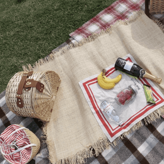 Little Dayz Boutique British Plaid Style Picnic Mat Medium 150*100 Red-1826049063540363266