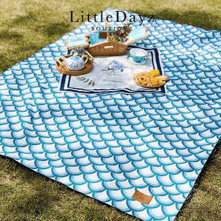 Little Dayz Boutique Emerald Cotton Picnic Mat 195*145-1826049063666192387