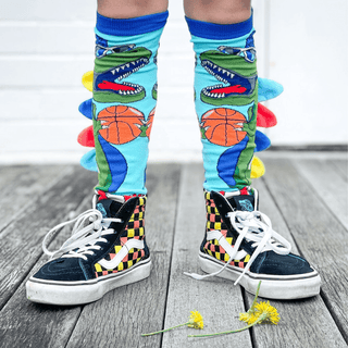 MADMIA Dinosaur Socks With Spikes Kids & Adults Age 6 - 99-1826049065297776644