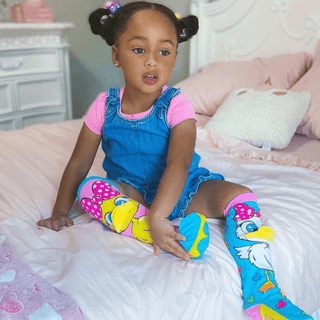 MADMIA Fluffy Duck Socks With Bill Toddler Ages 3 - 5-1826049065574600705