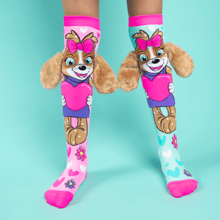 MADMIA Puppy Love Socks With Ears Toddler Ages 3 - 5-1826049066124054528