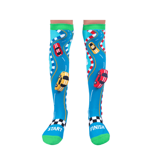 MADMIA Racing Cars Socks With Plush Cars Kids & Adults Age 6 - 99-1826049066941943808