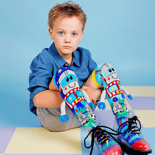 MADMIA Robot Socks With Arms Kids & Adults Age 6 - 99-1826049067080355844