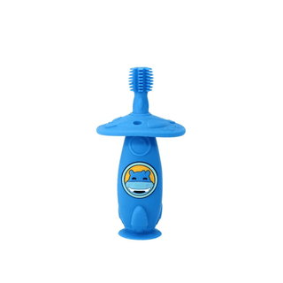 Marcus & Marcus -12M+ Self Training 360' Toothbrushes Lucas the Hippo- Blue-1826049083463307264