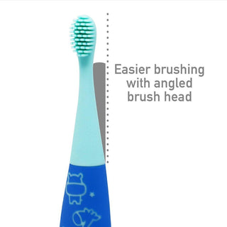 Marcus & Marcus - 24M+ Reusable Silicone Toothbrush blue-1826049076911804417