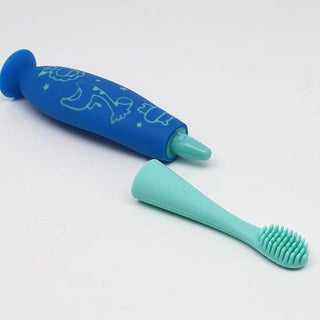 Marcus & Marcus - 24M+ Reusable Silicone Toothbrush Replacement Head blue-1826049077058605057