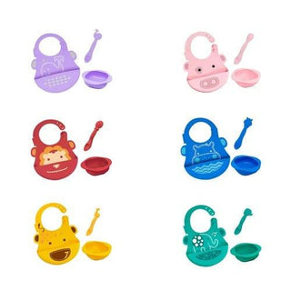 Marcus & Marcus-Baby Silicone Feeding Gift Set Willo the Whale-Purple-1826049092762079238