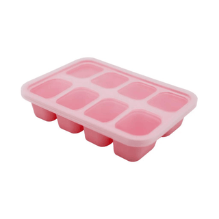 Marcus & Marcus-Food Cube Tray (1 o.z. x 8) Pocky the Pig-Pink-1826049093558996992