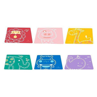 Marcus & marcus - Placemat Lucas the Hippo- Blue-1826049080225304580