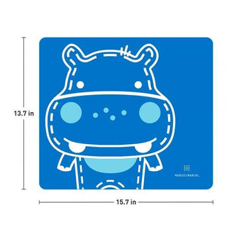 Marcus & marcus - Placemat Lucas the Hippo- Blue-1826049080225304578