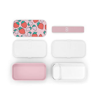 Monbento Original Graphic 1L Lunch Bento Box-Strawberry Strawberry-1826049128791150595