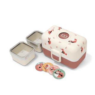 Monbento Tresor Graphic Kids's Bento Box- Cinnamon Fox Cinnamon Fox-1826049129072168962