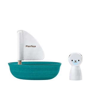 Plan Toys Sailing Boat - Polar Bear-1826052135599607808