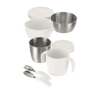 RICHELL TLI Stainless steel Feeding Set White-1826052142729924611