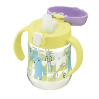 Richell - Tli Straw Mug Set R blue yellow bear Pink Deer-1826052139974266881