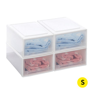 Plastic Storage Drawers Stackable Containers S 4PK Small-1848848492223664128