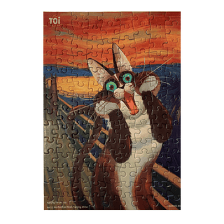 TOI Cat in Art Puzzle - The Scream-1826052194265337857