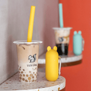 We Might Be Tiny Keepie Bubble Tea Straw Yellow-1848848464323153924